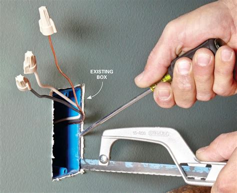 how to remove old wires from electric box|replace old electrical box.